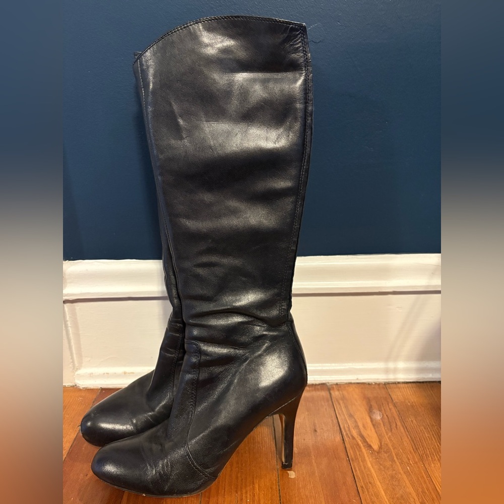 Corso Como Black Heeled Knee-High Boots